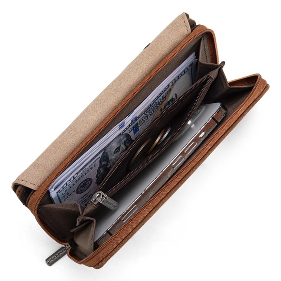 Montana West Embroidered Tote with Wallet Set Green - Picture 6 of 6